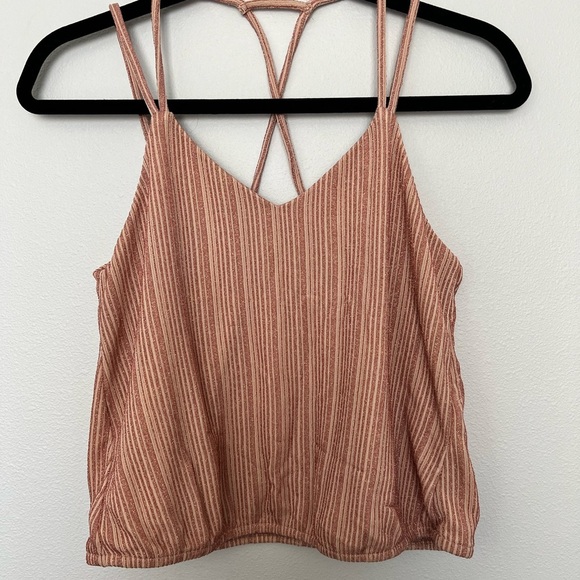 Shimmer rose‎ gold cami from express - Picture 1 of 7